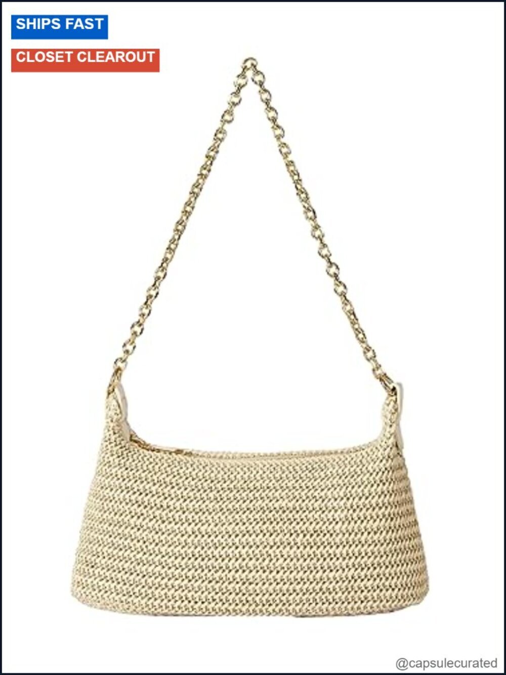 Straw Woven Shoulder Tote Bag Summer Beach Purse Vacation Bags